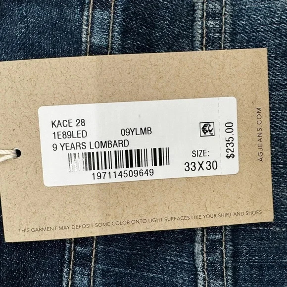 AG-Ed Kace 28 Modern Straight Denim - Picture 9 of 10